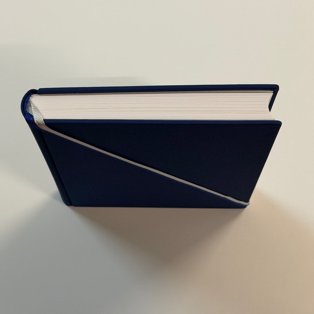 Le Classique – Carnet A5 en Buckram Matt Bleu