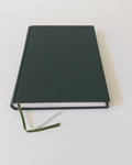Carnet Buckram A5 Vert — vue de face
