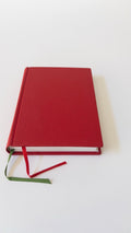 Carnet Buckram A6 Rouge — vue de face