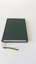 Carnet Buckram A6 Vert — vue de face